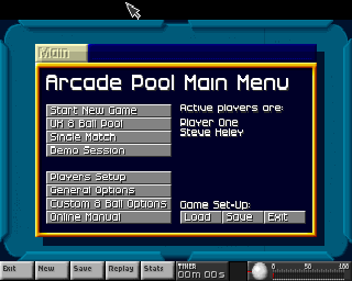 Arcade Pool screenshot 5 for Amiga CD32